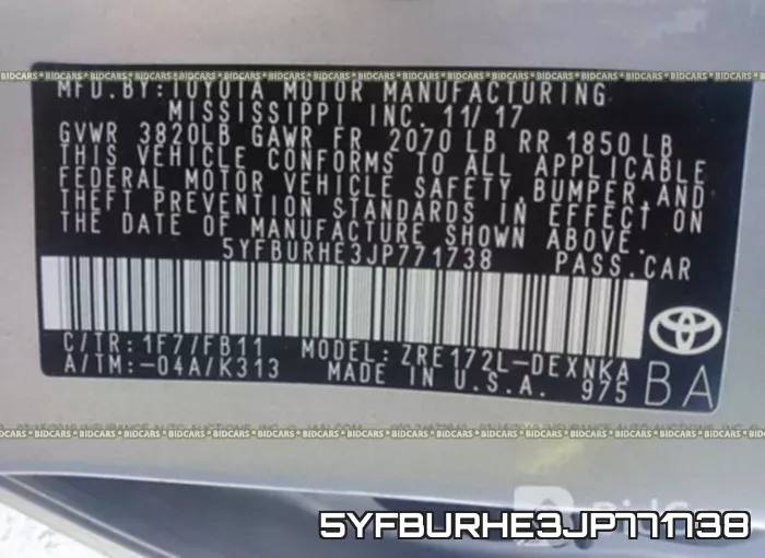 5YFBURHE3JP771738 фото 10