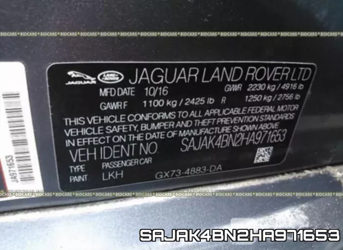 SAJAK4BN2HA971653 фото 10