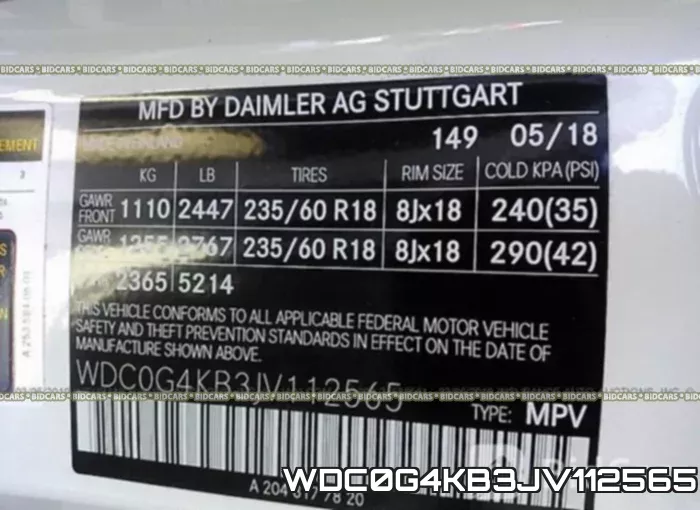 WDC0G4KB3JV112565 фото 10