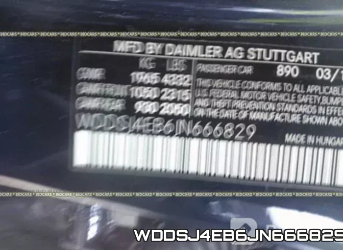 WDDSJ4EB6JN666829 фото 10