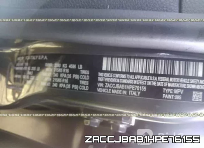 ZACCJBAB1HPE76155 фото 10