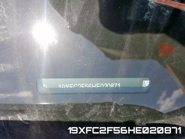 19XFC2F56HE020871 фото 2