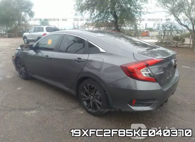 19XFC2F85KE040370 фото 4