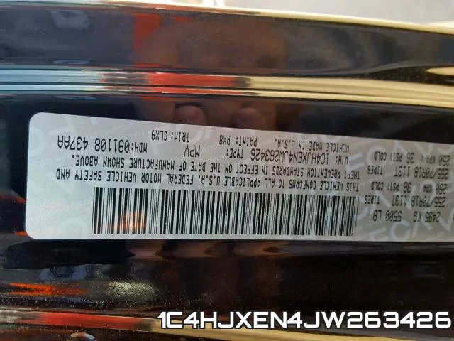 1C4HJXEN4JW263426 фото 2