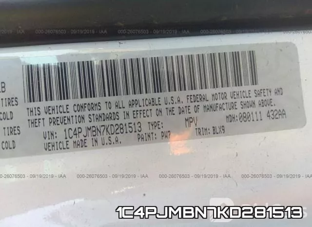 1C4PJMBN7KD281513 фото 10