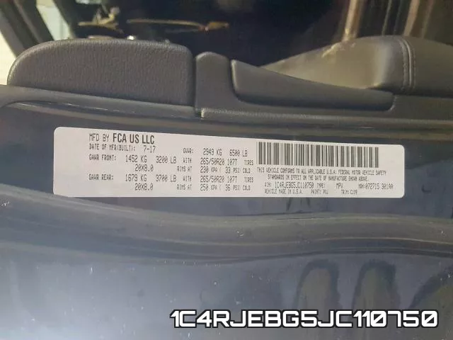 1C4RJEBG5JC110750 фото 2