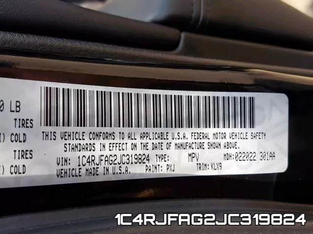 1C4RJFAG2JC319824 фото 2