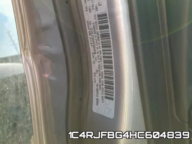 1C4RJFBG4HC604839 фото 2