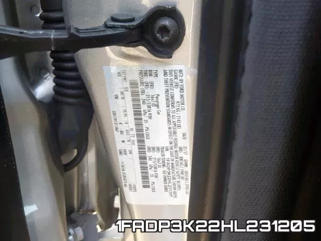1FADP3K22HL231205 фото 2