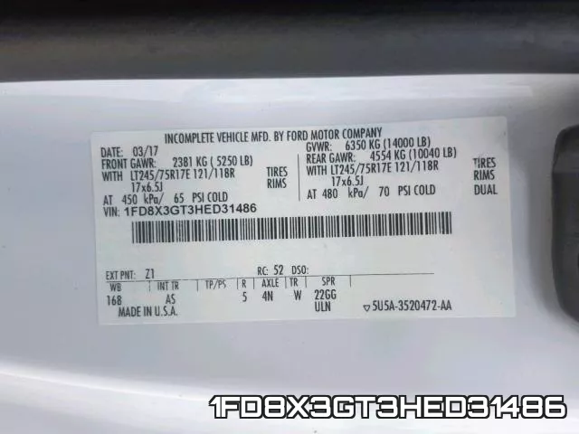 1FD8X3GT3HED31486 фото 2