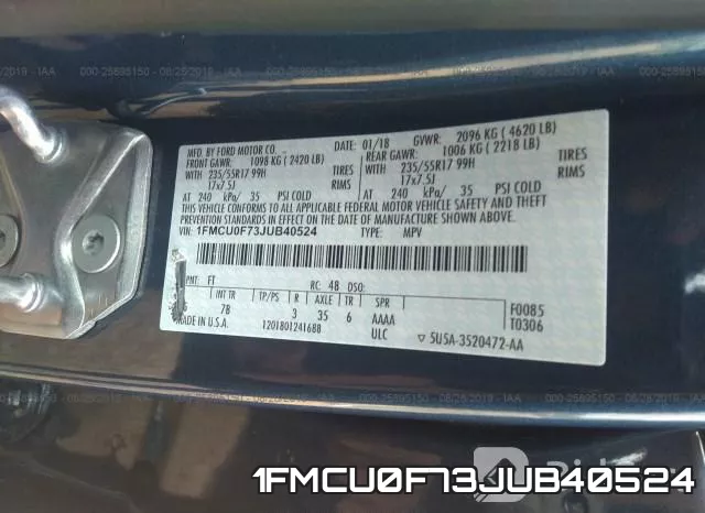 1FMCU0F73JUB40524 фото 10