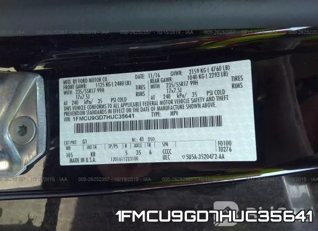 1FMCU9GD7HUC35641 фото 10