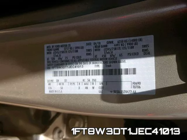 1FT8W3DT1JEC41013 фото 2