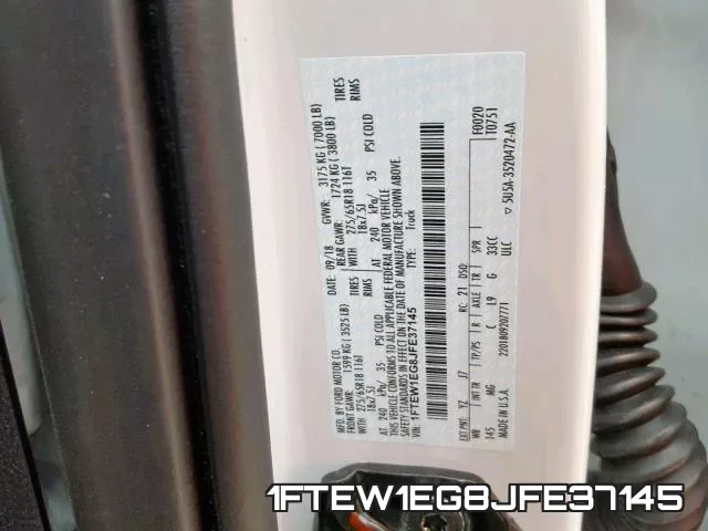 1FTEW1EG8JFE37145 фото 2