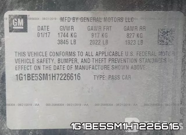 1G1BE5SM1H7226616 фото 10