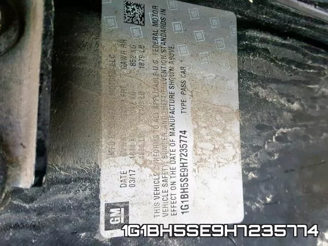 1G1BH5SE9H7235774 фото 2