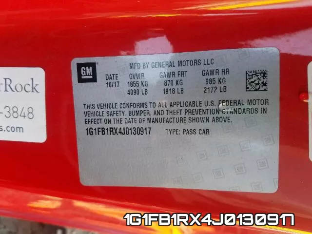 1G1FB1RX4J0130917 фото 2