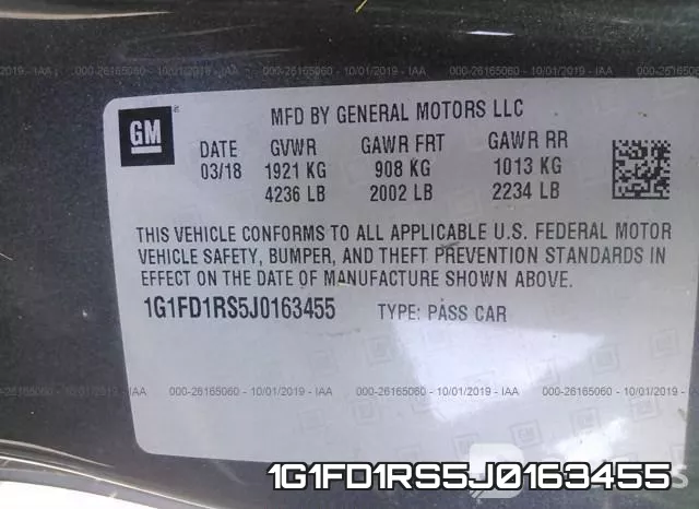 1G1FD1RS5J0163455 фото 10