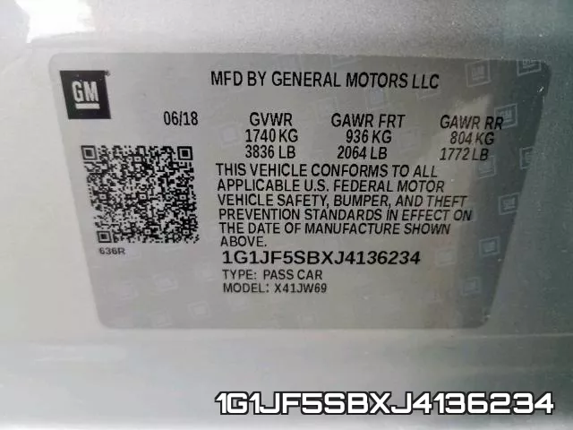1G1JF5SBXJ4136234 фото 2