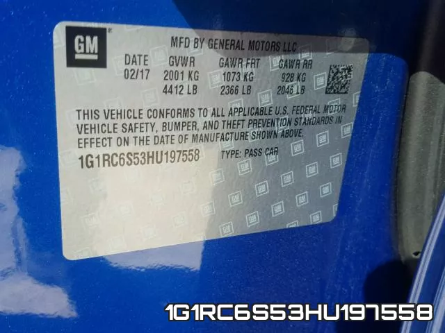 1G1RC6S53HU197558 фото 2