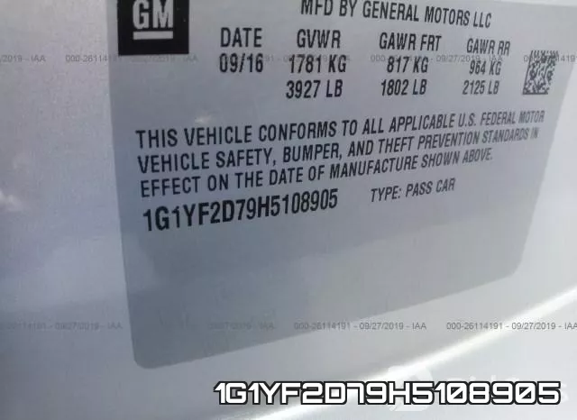 1G1YF2D79H5108905 фото 10