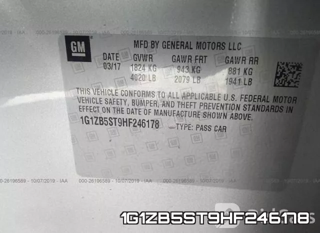 1G1ZB5ST9HF246178 фото 10