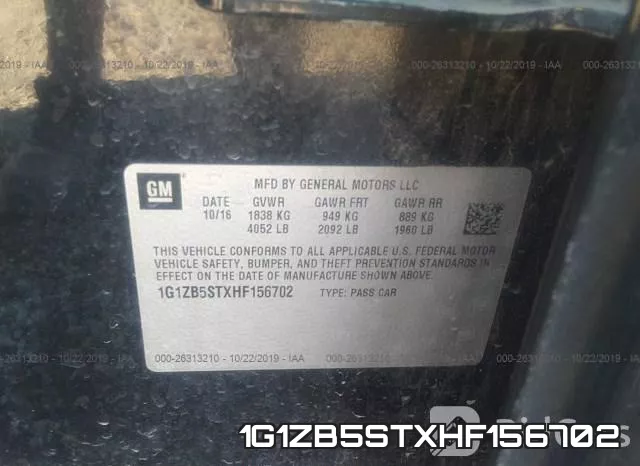 1G1ZB5STXHF156702 фото 10
