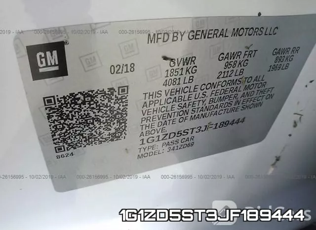 1G1ZD5ST3JF189444 фото 9