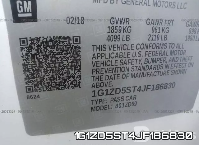 1G1ZD5ST4JF186830 фото 10