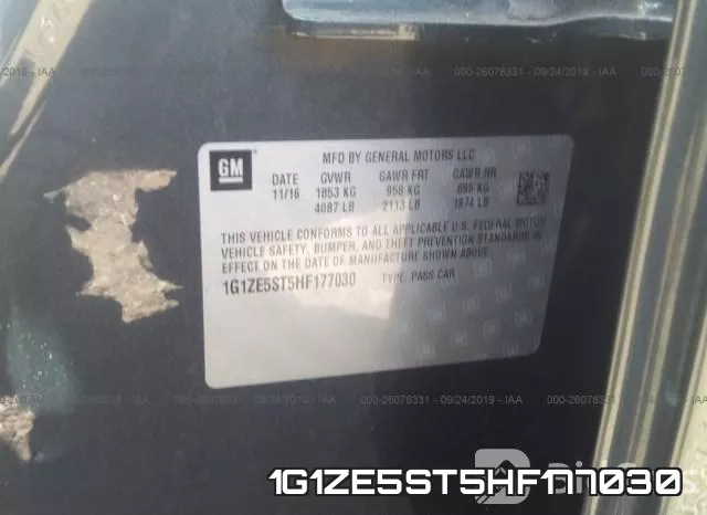 1G1ZE5ST5HF177030 фото 10