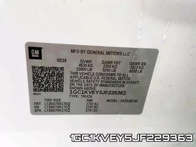 1GC1KVEY5JF229363 фото 2