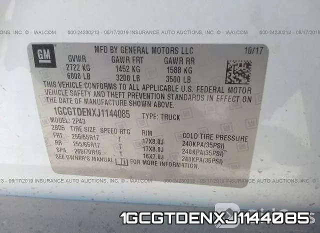 1GCGTDENXJ1144085 фото 10