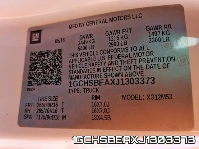 1GCHSBEAXJ1303373 фото 2