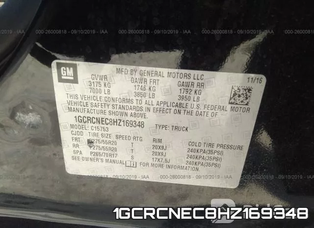 1GCRCNEC8HZ169348 фото 10