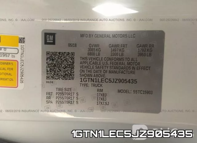 1GTN1LEC5JZ905435 фото 10
