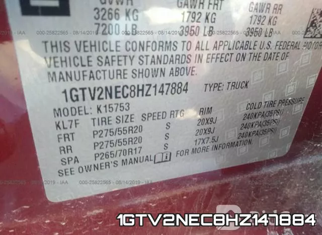 1GTV2NEC8HZ147884 фото 10