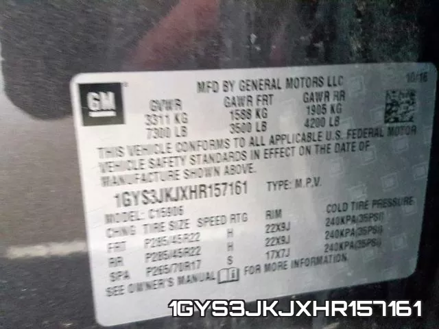 1GYS3JKJXHR157161 фото 2