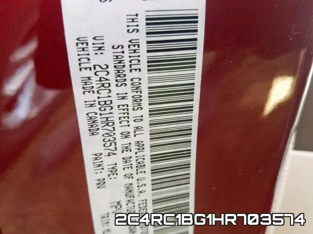 2C4RC1BG1HR703574 фото 2