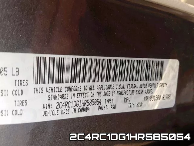 2C4RC1DG1HR585054 фото 2