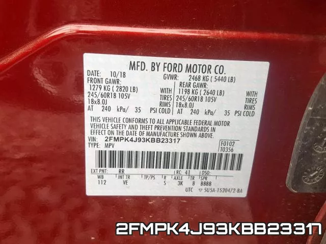 2FMPK4J93KBB23317 фото 2