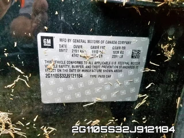 2G1105S32J9121184 фото 2