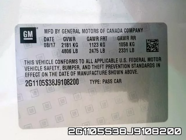 2G1105S38J9108200 фото 2