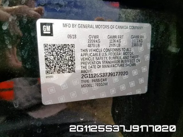 2G1125S37J9177020 фото 2