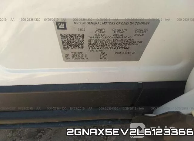 2GNAX5EV2L6123366 фото 10