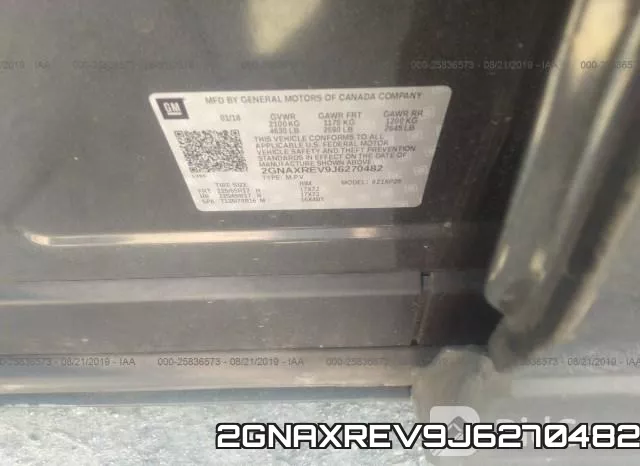 2GNAXREV9J6270482 фото 10