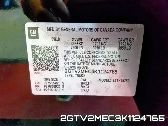 2GTV2MEC3K1124765 фото 2
