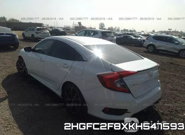 2HGFC2F8XKH547593 фото 4