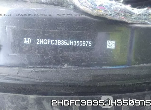 2HGFC3B35JH350975 фото 10