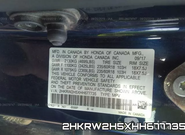 2HKRW2H5XHH677735 фото 10