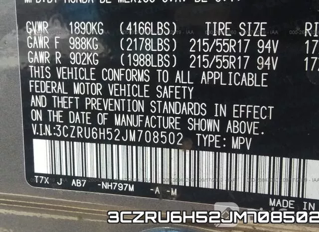 3CZRU6H52JM708502 фото 10